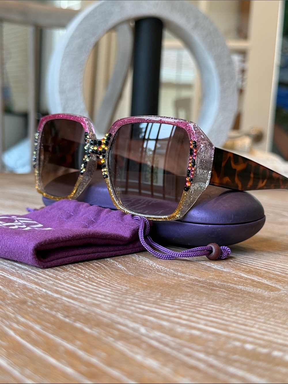 💕Jimmy Crystal Sunglasses